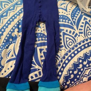 Blue footless tights 4-6 new without tags